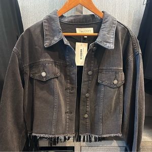 Fringe Jean Jacket size Small